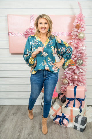 Walking Through Floral Blouse - Bray and Em Boutique
