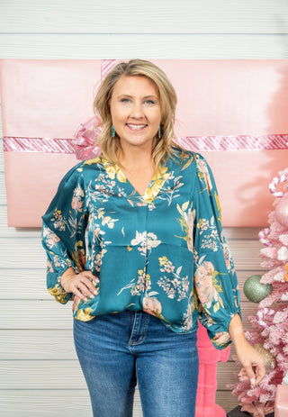 Walking Through Floral Blouse - Bray and Em Boutique