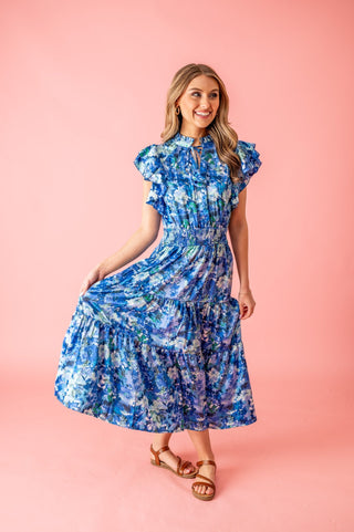Watercolor Dreams Floral Maxi Dress - Bray and Em Boutique