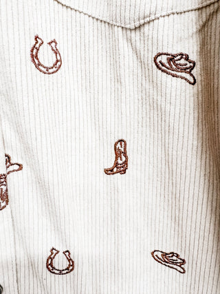 We Mean It Cowgirl Shirt - Bray and Em Boutique