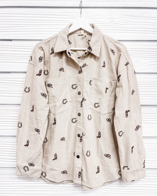 We Mean It Cowgirl Shirt - Bray and Em Boutique