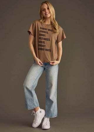 Western List Graphic T-Shirt - Bray and Em Boutique
