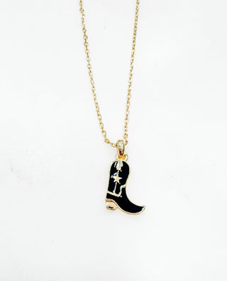 Western Love Cowboy Boot Necklace - Bray and Em Boutique