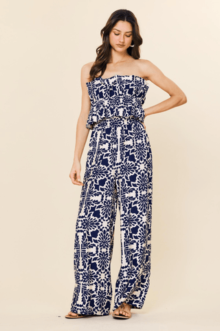 What I Love Printed Jumpsuit - Bray and Em Boutique