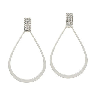 Whimsically Me Teardrop Rhinestone Earrings - Bray and Em Boutique