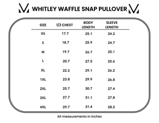 Whitley Waffle Snap Pullover - Bray and Em Boutique