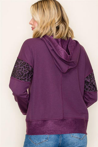 Wild Accents Hooded Top - Bray and Em Boutique
