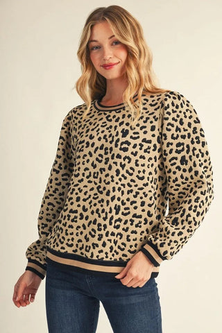 Wildly Cozy Leopard Top - Bray and Em Boutique