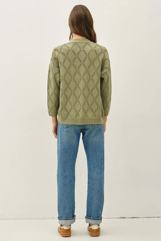 Willow Mist Pointelle Cardigan - Bray and Em Boutique