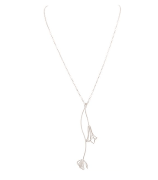 Wispy Flower Blooms Drop Necklace Set - Bray and Em Boutique