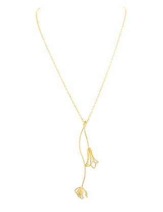 Wispy Flower Blooms Drop Necklace Set - Bray and Em Boutique