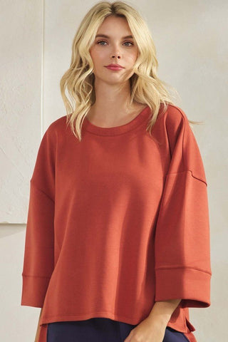 Without Sacrifices Relaxed Fit Top - Bray and Em Boutique