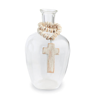 Wood Beads Glass Vase - Bray and Em Boutique