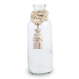 Wood Beads Glass Vase - Bray and Em Boutique