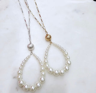 Worth a Pearl Teardrop Necklace - Bray and Em Boutique