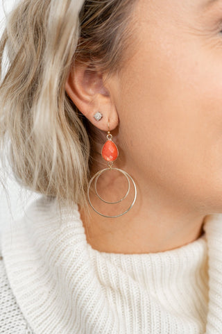 Worth It All Stone and Circle Earring - Bray and Em Boutique