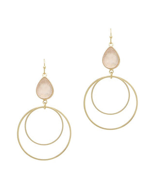 Worth It All Stone and Circle Earring - Bray and Em Boutique