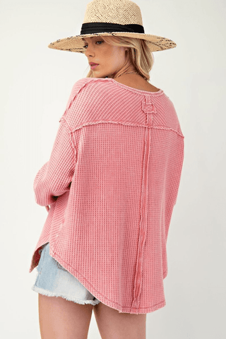 Worth The Moments Thermal Top - Bray and Em Boutique