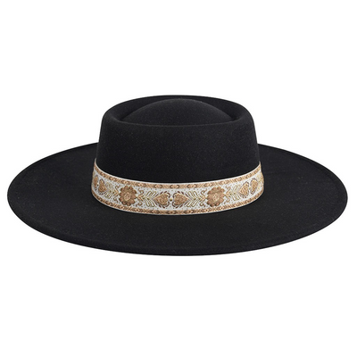 New Hot Topic Floral Trim Fedora