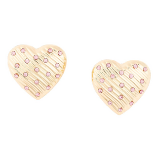 The Hazel Heart Stud Earrings