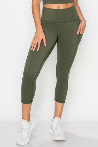 YELETE - ARRAY: Capri Pocket Leggings - Bray and Em Boutique