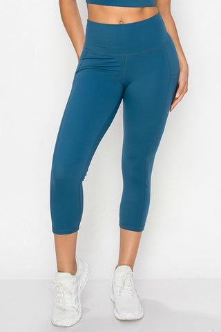 YELETE - ARRAY: Capri Pocket Leggings - Bray and Em Boutique