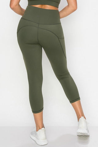 YELETE - ARRAY: Capri Pocket Leggings - Bray and Em Boutique