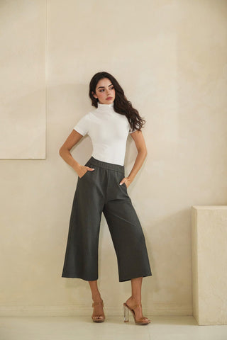 YELETE - ARRAY: Ponte Crop Dress Pants - Bray and Em Boutique