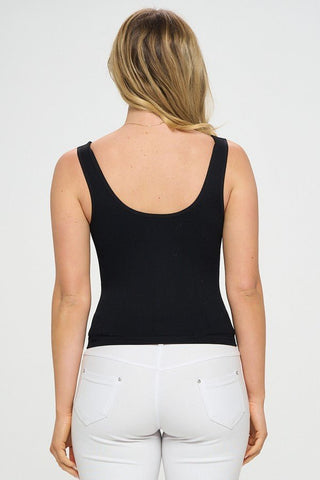 YELETE - ARRAY: Reversible Ribbed Seamless Tank - Bray and Em Boutique