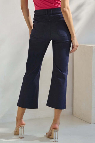 YELETE - ARRAY: Straight Leg Crop Pants - Bray and Em Boutique