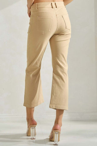 YELETE - ARRAY: Straight Leg Crop Pants - Bray and Em Boutique