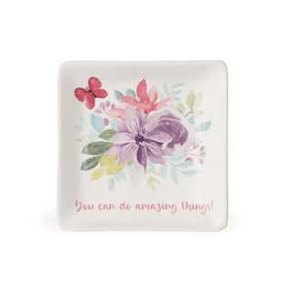 You Can Do Anything Trinket Floral Tray - Bray and Em Boutique