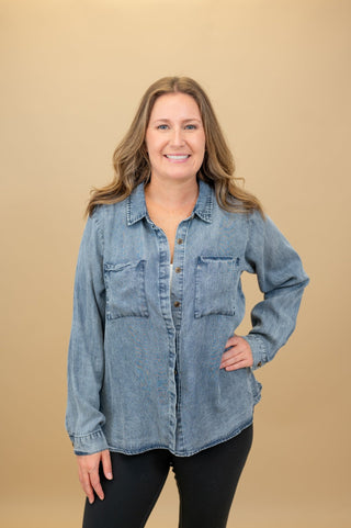 You Name It Button Down Top - Bray and Em Boutique