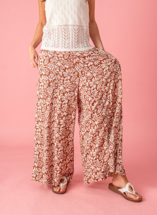 You So Daisy Cropped Print Pants - Bray and Em Boutique