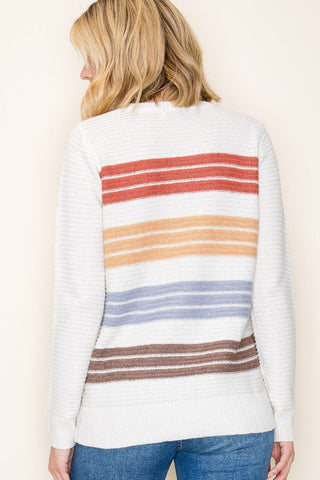 Your Day Off Striped Sweater - Bray and Em Boutique
