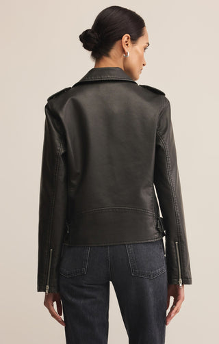 Z Supply Alchemy Moto Faux Leather Jacket - Bray and Em Boutique