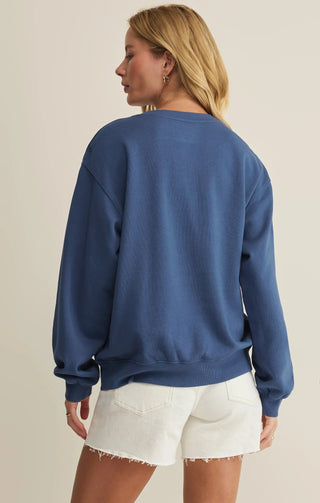 Z SUPPLY Americana Boyfriend Sweatshirt - Bray and Em Boutique