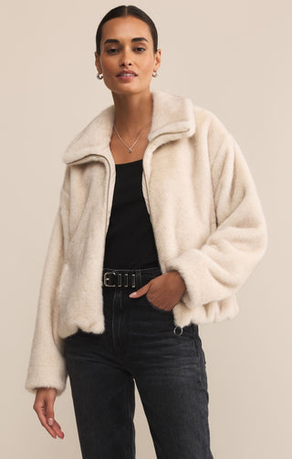 Z - Supply Amethyst Faux Fur Jacket - Bray and Em Boutique