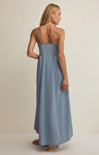 Z SUPPLY Angel Eyes Chambray Midi Dress - Bray and Em Boutique