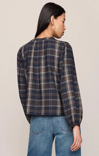 Z SUPPLY: Autumn Plaid Henley Blouse - Bray and Em Boutique