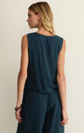 Z SUPPLY Charli Cropped Linen Tank - Bray and Em Boutique
