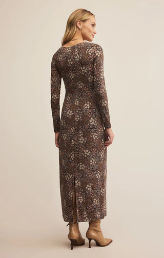 Z - Supply Exhale Sable Floral Midi Dress - Bray and Em Boutique