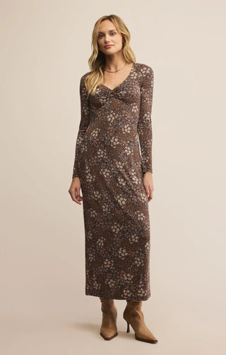 Z - Supply Exhale Sable Floral Midi Dress - Bray and Em Boutique
