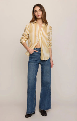 Z SUPPLY: Golden Haven Strip Button Up - Bray and Em Boutique