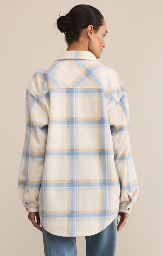 Z - Supply Hiker Plaid Fleece Shacket - Bray and Em Boutique