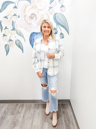 Z - Supply Hiker Plaid Fleece Shacket - Bray and Em Boutique