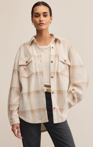 Z - Supply Hiker Plaid Fleece Shacket - Bray and Em Boutique