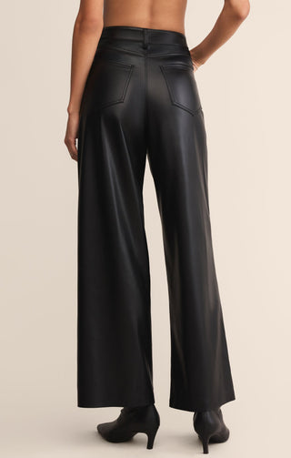 Z - SUPPLY Marli Wide Leg Leather Pants - Bray and Em Boutique