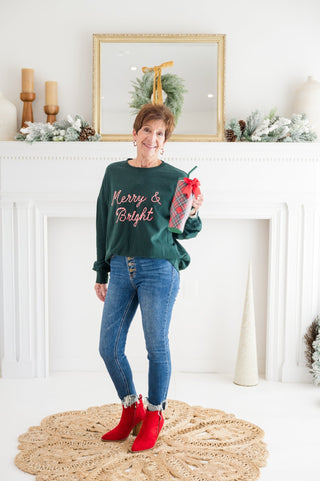 Z - Supply Merry & Bright Sweatshirt - Bray and Em Boutique