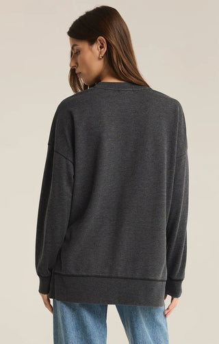 Z - Supply Modern V - Neck Weekender Sweatshirt - Bray and Em Boutique